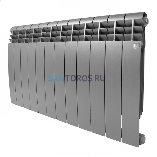 Радиатор Royal Thermo 500 х 12 секций BiLiner Silver Satin биметаллический секционный НС-1176316